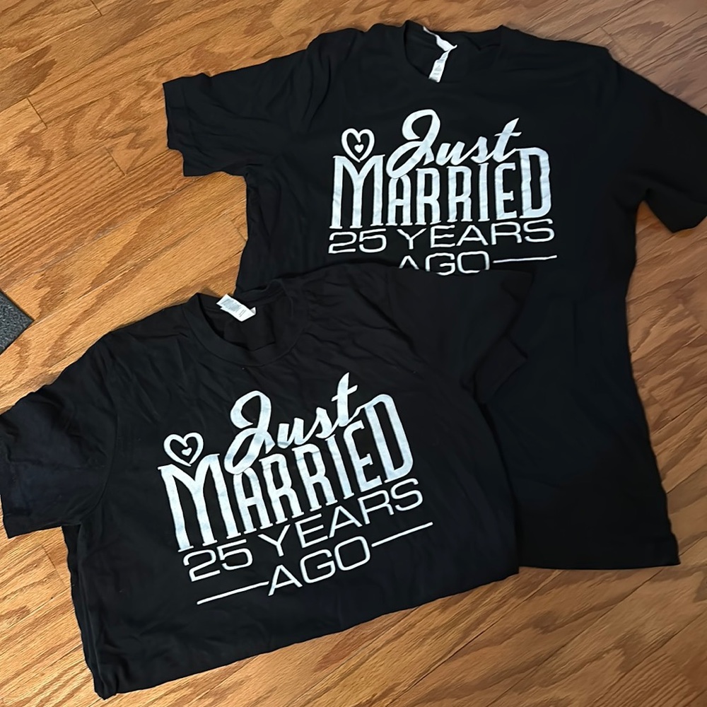 Unisex 25th Anniversary Shirts (Pair)